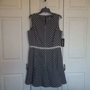 NWT Karl Lagerfeld Polka Dot Dress Size 14